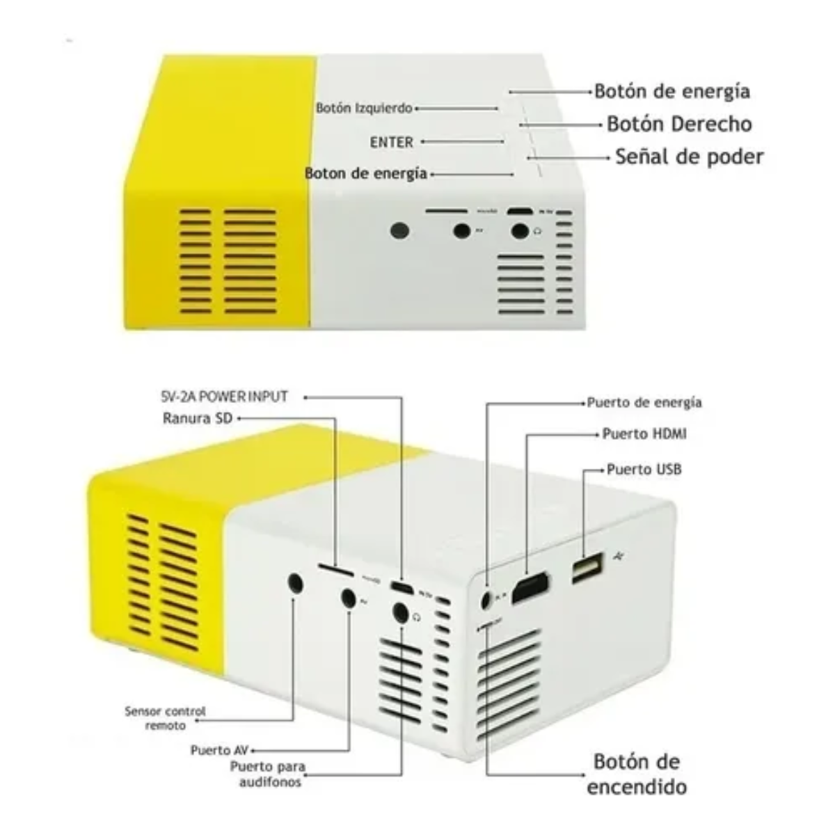 Mini Proyector Portatil
